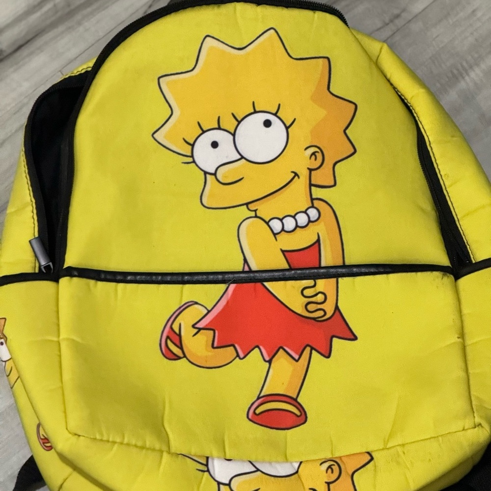 Lisa Simpson Yellow Backpack